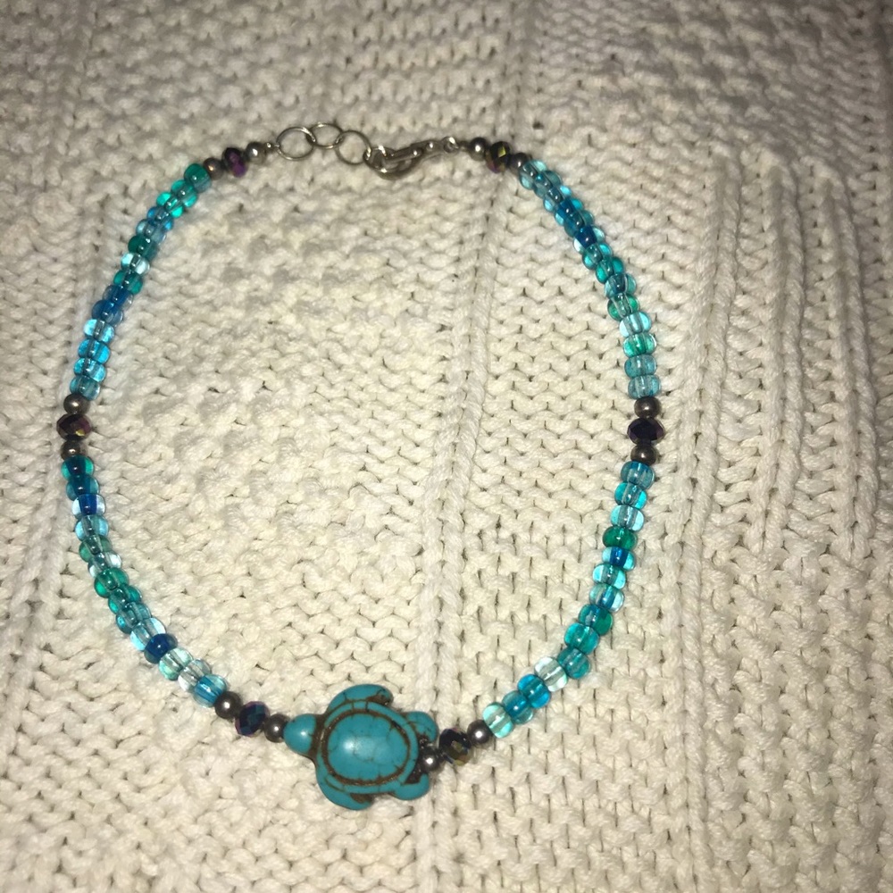 NWOT Beaded Turtle Anklet/Bracelet